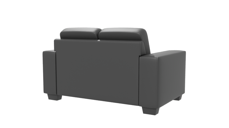 Minimalist Fabric Loveseat 3D Model - Professional 3D Model Render 6