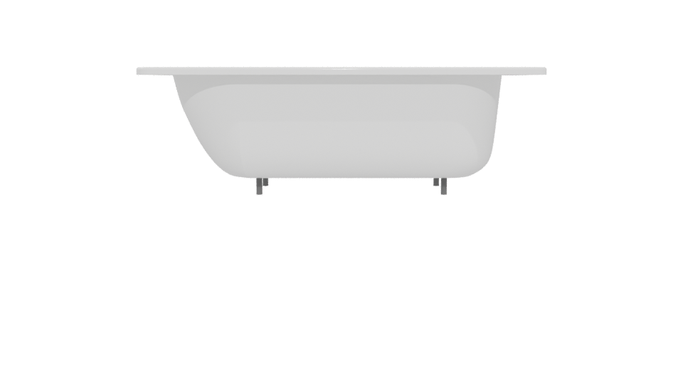 Elegant Freestanding Bathtub Model - Professional 3D Model Render 5