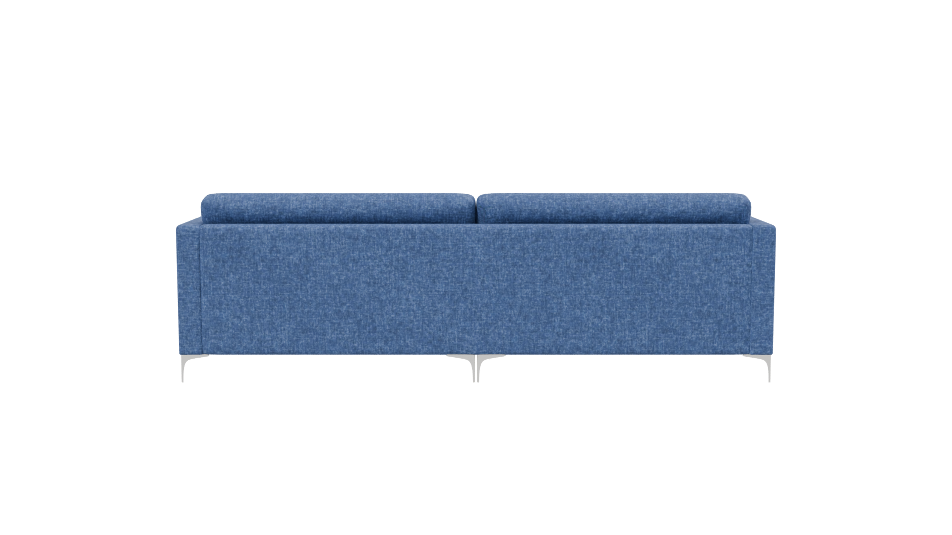 Stylish Blue Sectional Sofa - Professional 3D Model Render 2