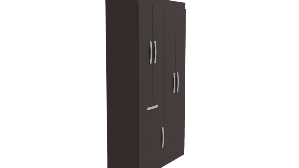 Elegant Modern Wooden Cabinet 3D Model - Professional 3D Model Render 9