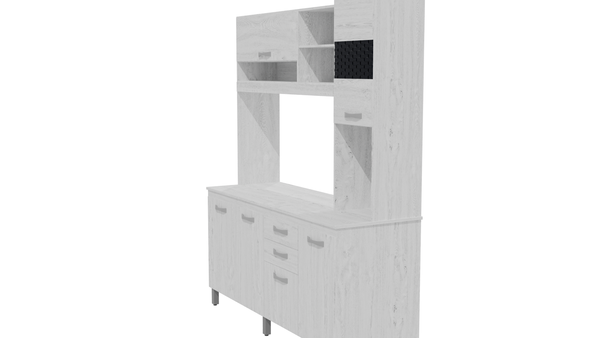 Stylish Kitchen Storage Unit 3D - Professional 3D Model Render 28