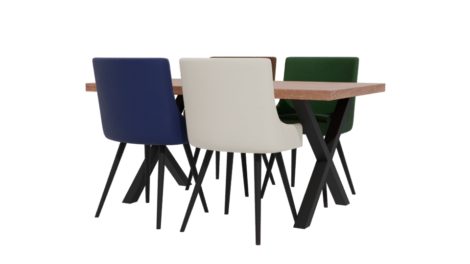 Stylish Dining Chair Set 3D - Professional 3D Model Render 12