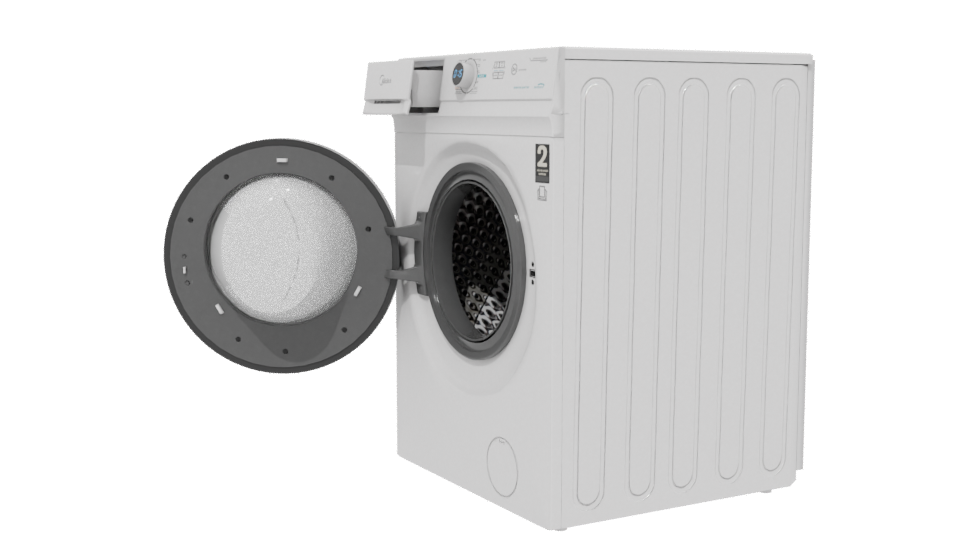 Modern Washing Machine 3D Model - Professional 3D Model Render 13