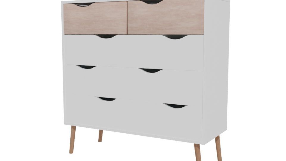 Stylish Modern Chest of Drawers 3D - Professional 3D Model Render 12