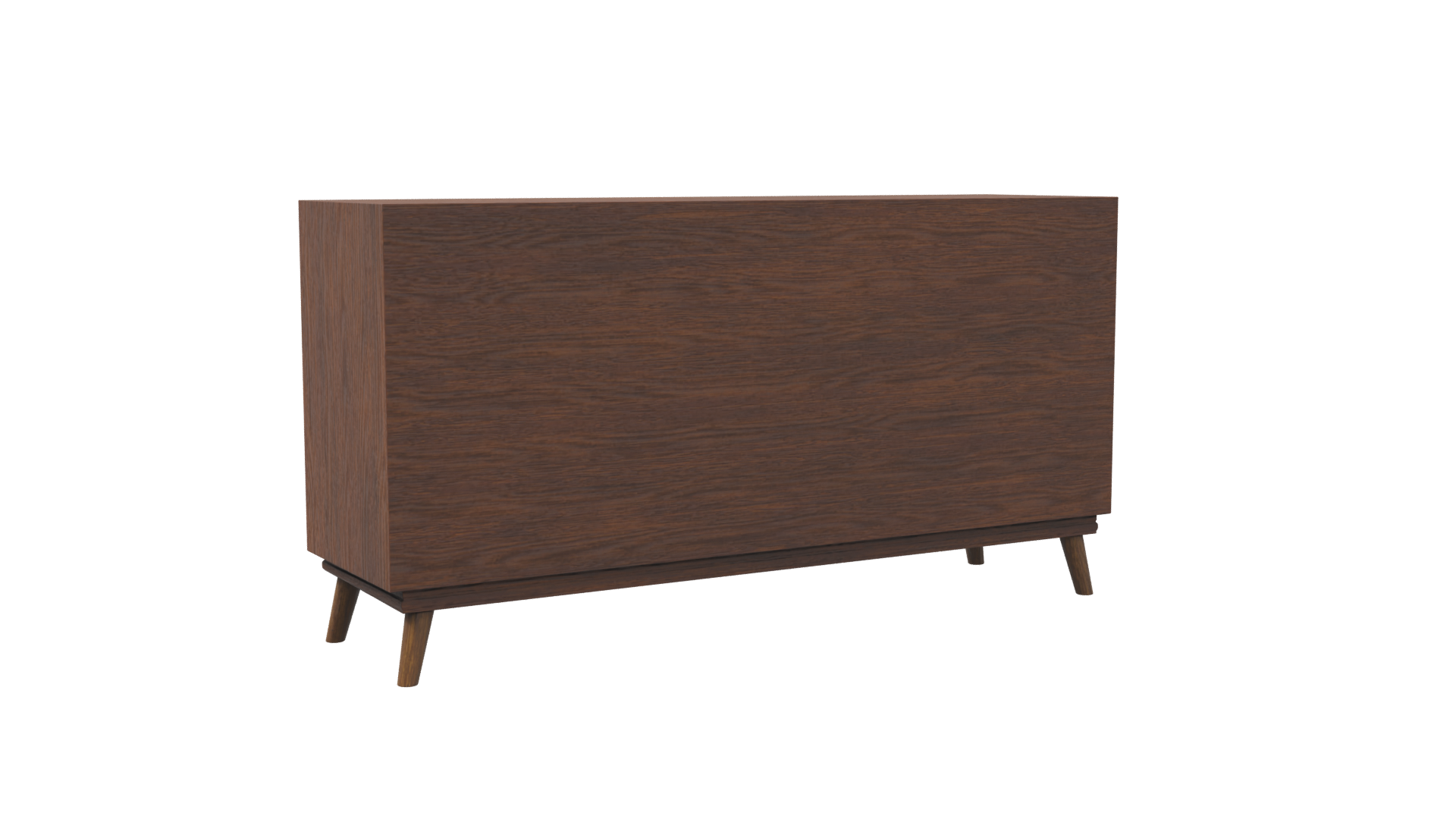 Stylish Wooden Cabinet Model - Professional 3D Model Render 4