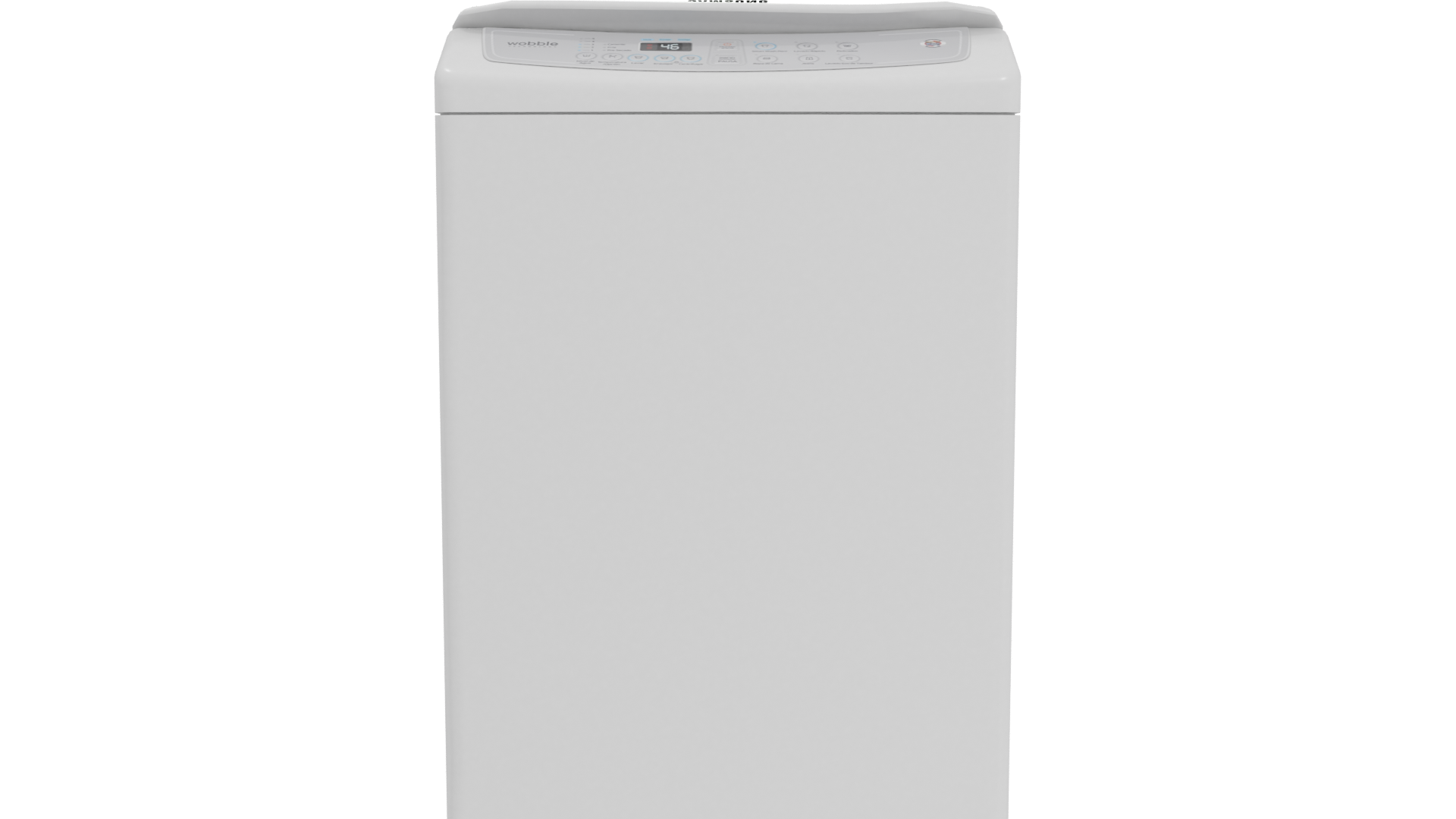 Minimalist Top-Loading Washing Machine 3D Model - Professional 3D Model Render 11