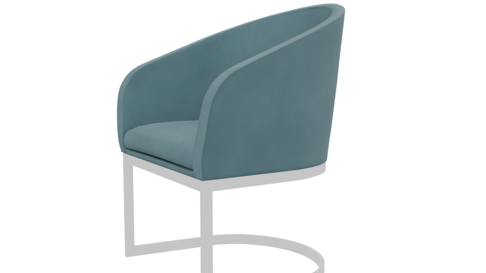 Stylish Modern Accent Chair 3D - Professional 3D Model Render 13