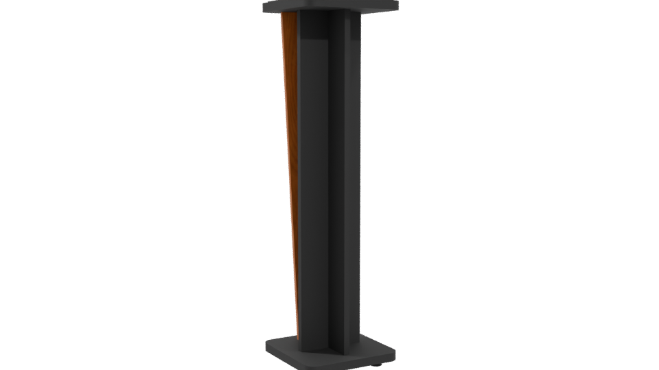 Stylish Wooden Podium Model - Professional 3D Model Render 4