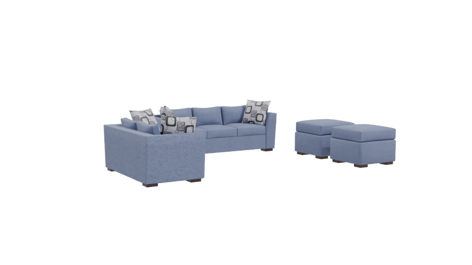 Modern Sofa Set 3D Model - Professional 3D Model Render 10