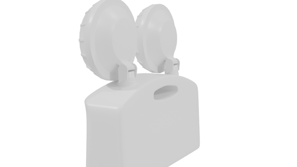 Dual Head LED Emergency Light 3D Model - Professional 3D Model Render 3
