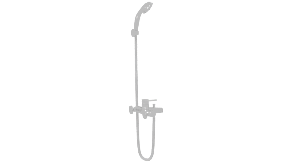 Stylish Shower Mixer 3D Model - Professional 3D Model Render 7