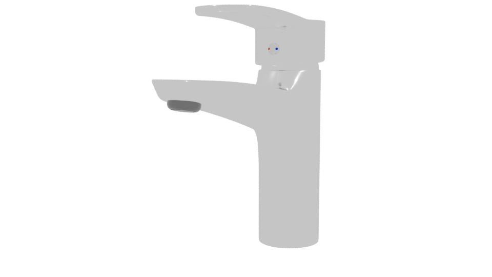 Sleek Modern Kitchen Faucet 3D - Professional 3D Model Render 3