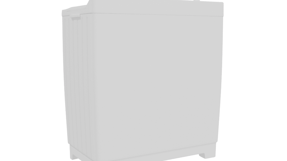Compact Top-Loading Washing Machine 3D - Professional 3D Model Render 4