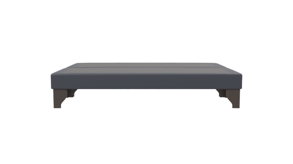 European Bed Base 3D Model - Professional 3D Model Render 2