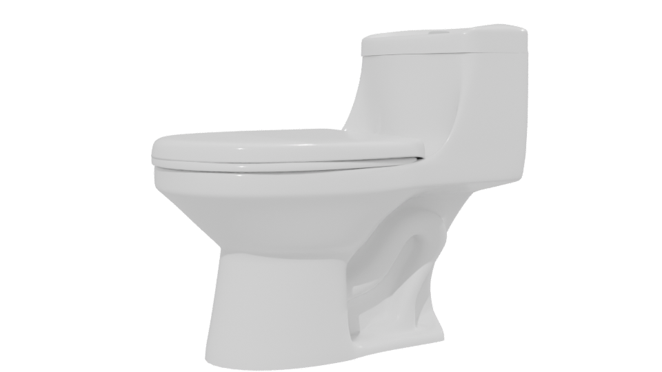Modern Bathroom Toilet 3D Model - Professional 3D Model Render 13