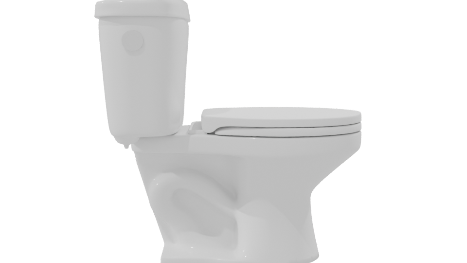 Stylish Modern Toilet 3D Model - Professional 3D Model Render 8