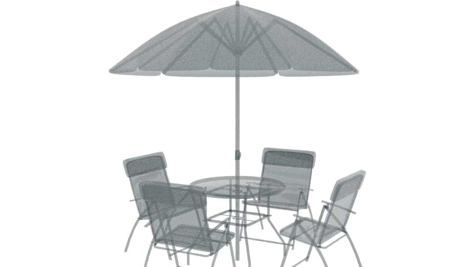 Country Dining Set 3D Model - Professional 3D Model Render 3