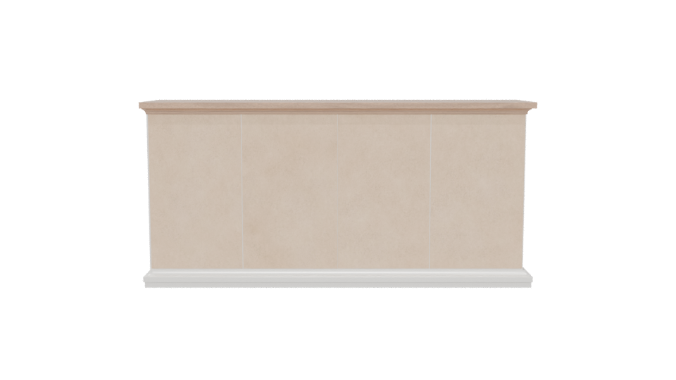 Modern Wooden Dresser 3D Model - Professional 3D Model Render 5