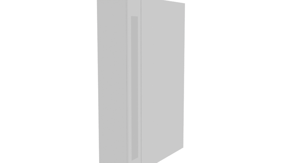 Sleek Minimalist Refrigerator 3D Model - Professional 3D Model Render 9