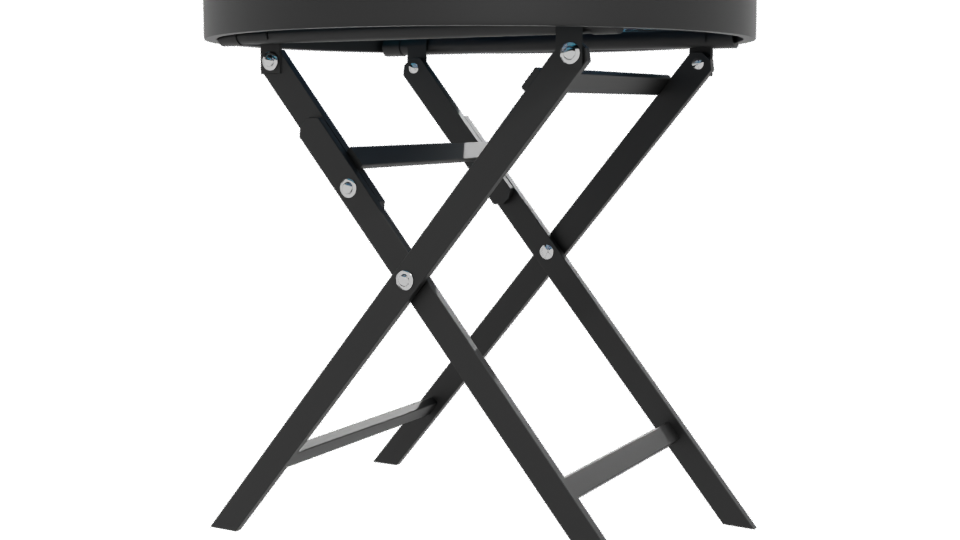 Sleek Folding Side Table 3D Model - Professional 3D Model Render 12