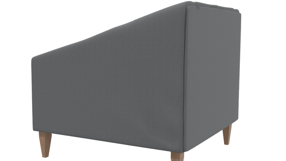 Contemporary Fabric Armchair 3D - Professional 3D Model Render 3