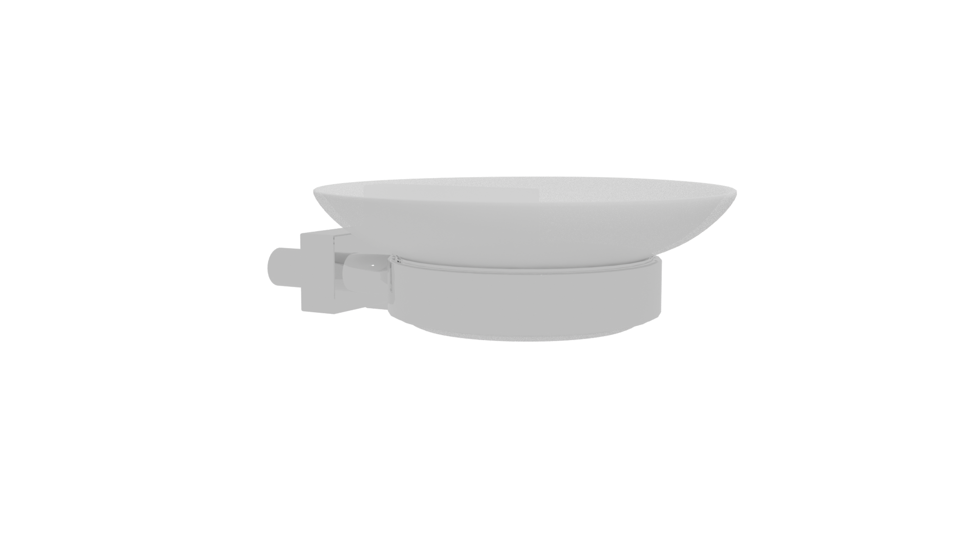 Sleek Modern Wall Soap Dish - Professional 3D Model Render 24