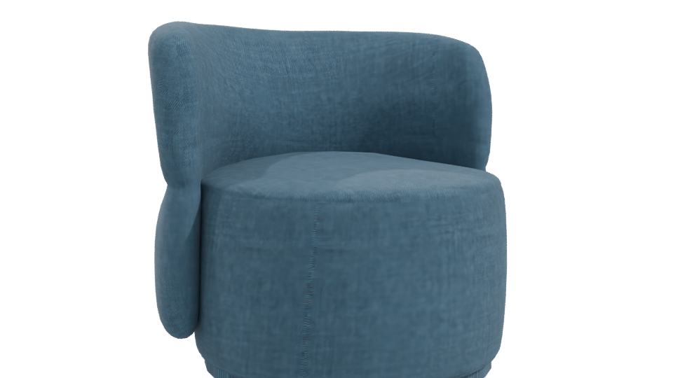 Stylish Modern Accent Chair 3D - Professional 3D Model Render 10