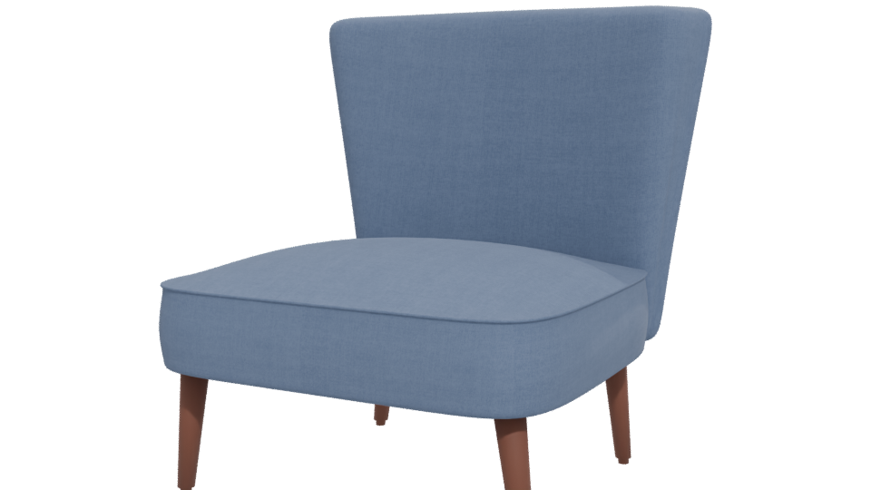 Stylish Modern Accent Chair 3D - Professional 3D Model Render 12