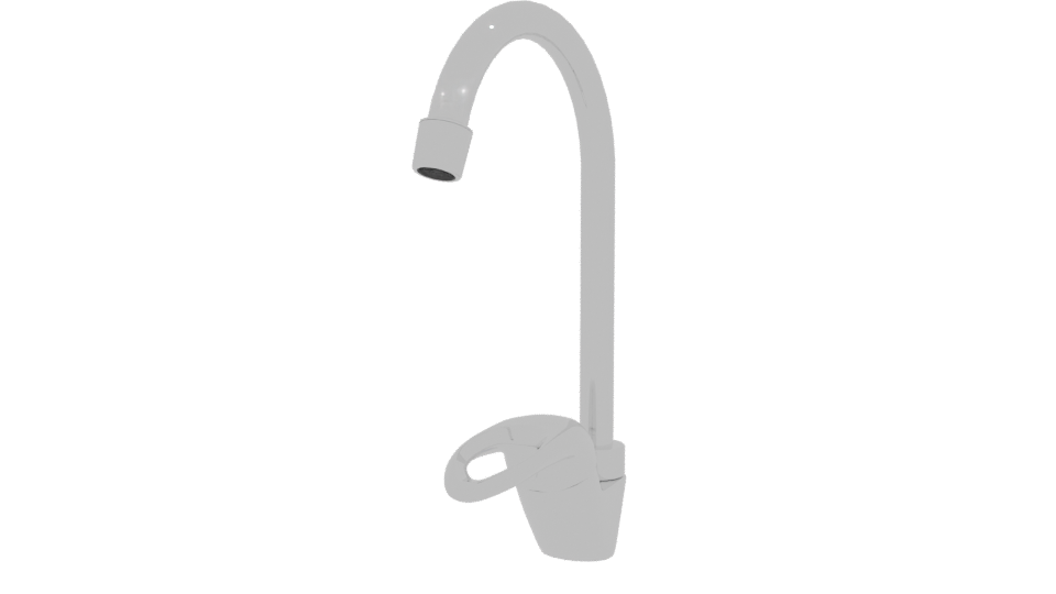 Stylish Kitchen Faucet 3D Model - Professional 3D Model Render 3