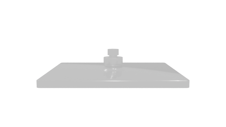 Square Shower Plate 200mm 3D - Professional 3D Model Render 5