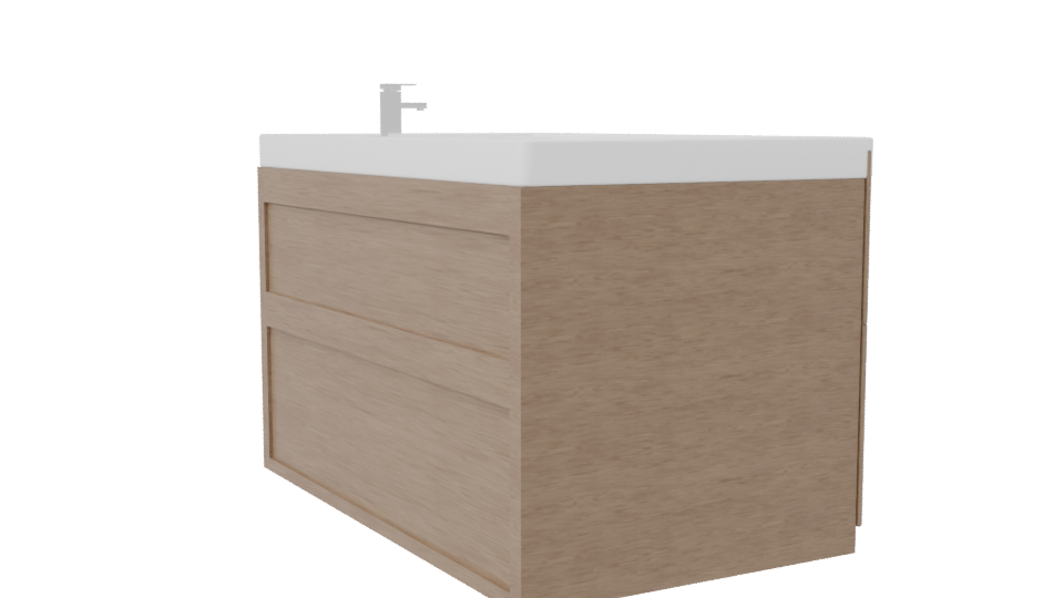 Elegant Wooden Bathtub Model - Professional 3D Model Render 7