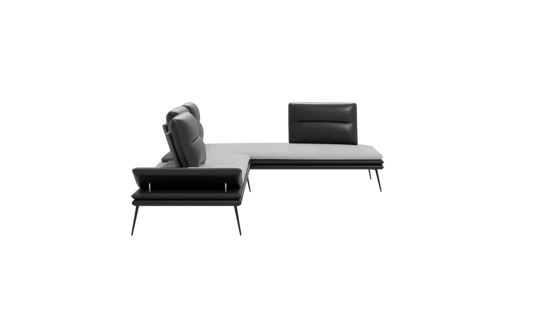 Contemporary L-Shaped Sofa 3D - Professional 3D Model Render 11