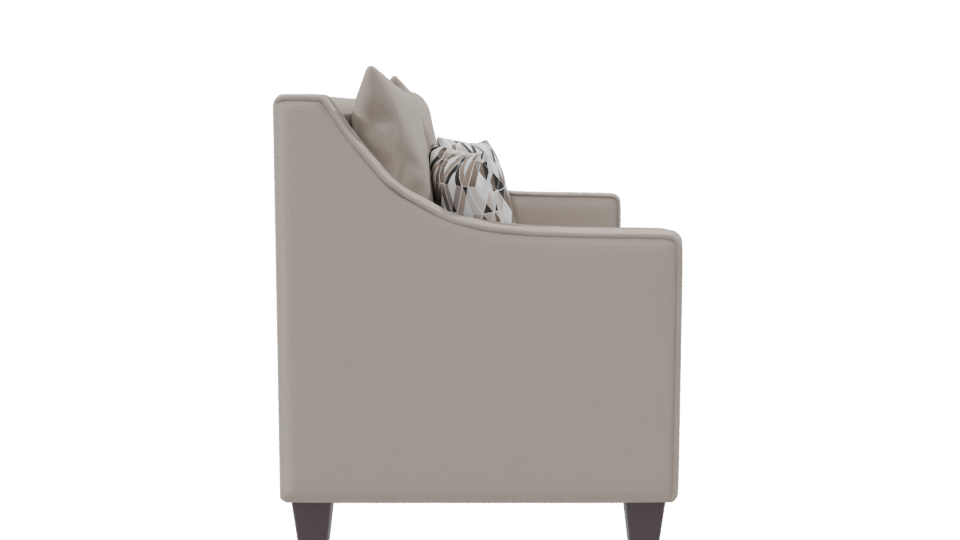 Elegant Minimalist Love Seat 3D - Professional 3D Model Render 8