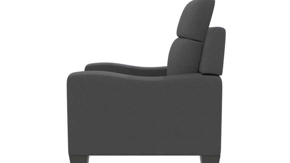 Stylish Modern Fabric Armchair 3D Model - Professional 3D Model Render 2
