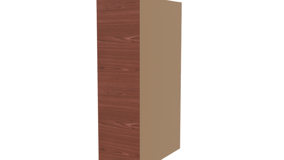 Stylish Wooden Sliding Door Model - Professional 3D Model Render 3