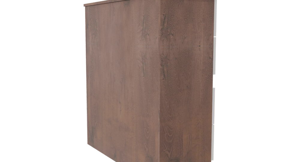 Stylish Wooden Storage Cabinet 3D - Professional 3D Model Render 7