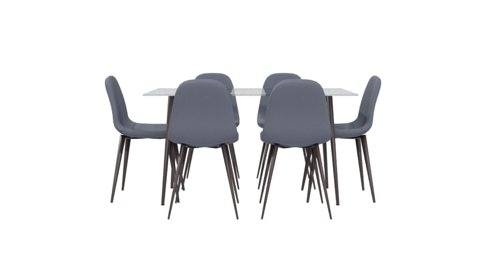 Modern Dining Set 3D Model - Professional 3D Model Render 5