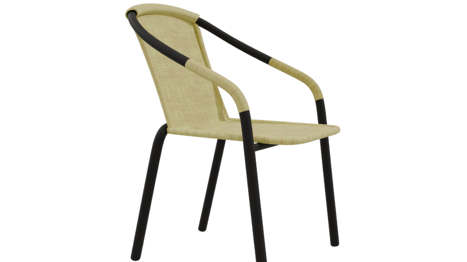 Stylish Outdoor Chair Model - Professional 3D Model Render 9