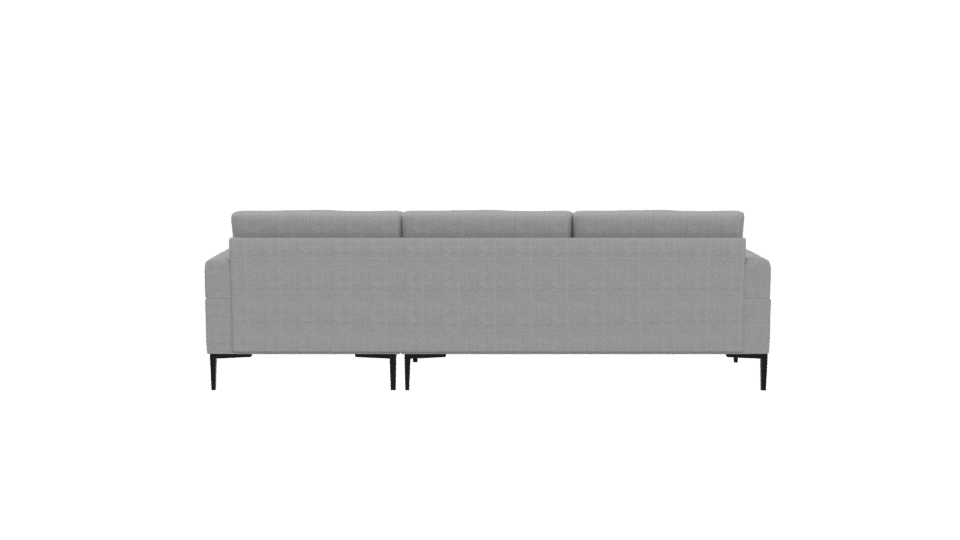 Stylish Gray Sectional Sofa 3D - Professional 3D Model Render 5