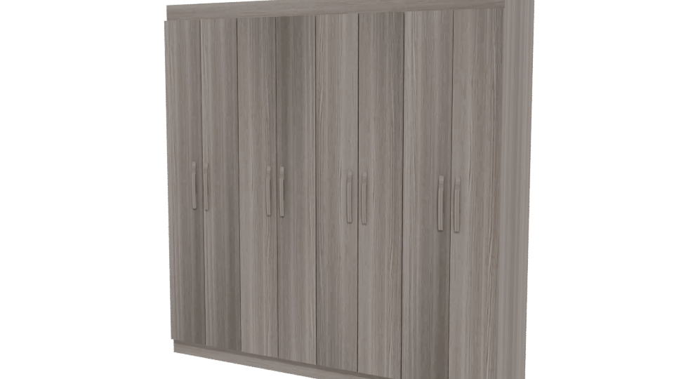 Stylish Wooden Storage Cabinet 3D - Professional 3D Model Render 12