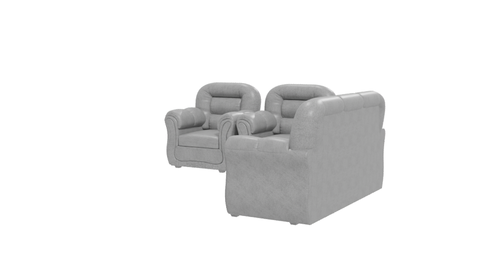 Contemporary Sofa Set 3D Model - Professional 3D Model Render 12
