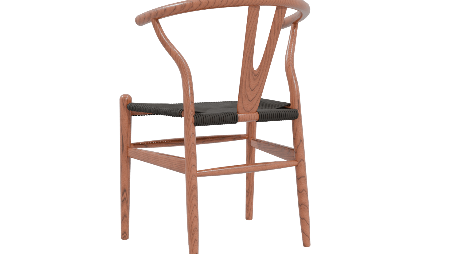 Stylish Wooden Dining Chair 3D Model - Professional 3D Model Render 4