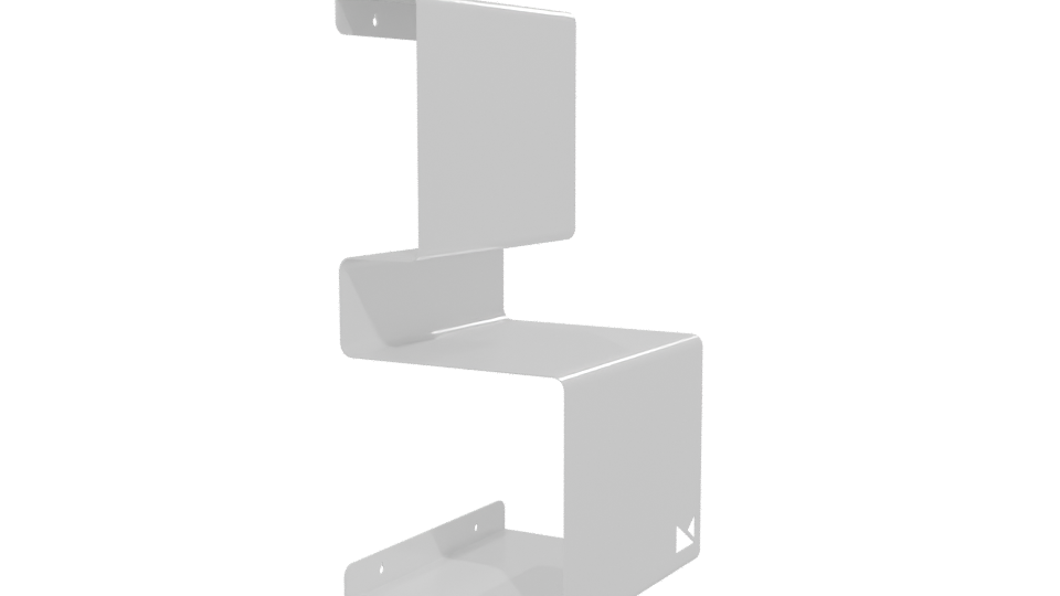 Stylish Modern Shelf Bracket 3D Model - Professional 3D Model Render 12