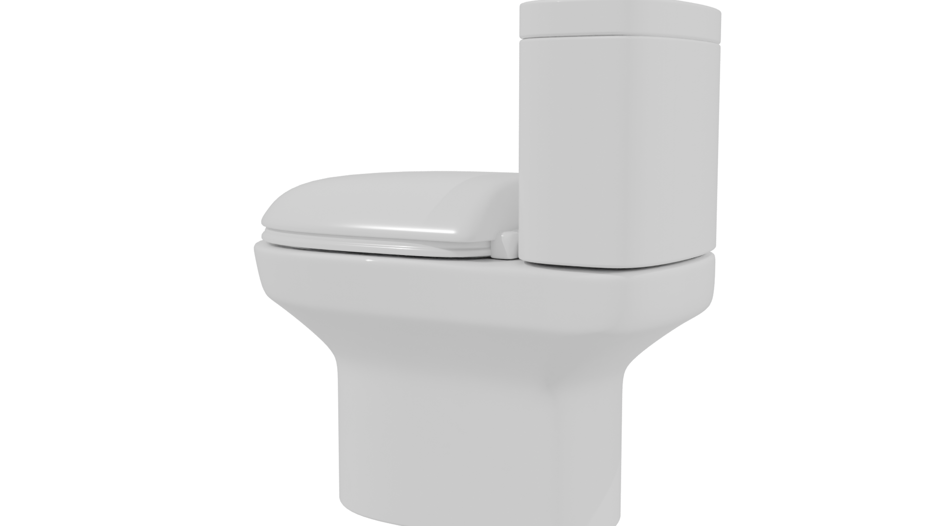 Sleek Modern Bathroom Toilet 3D Model - Professional 3D Model Render 15