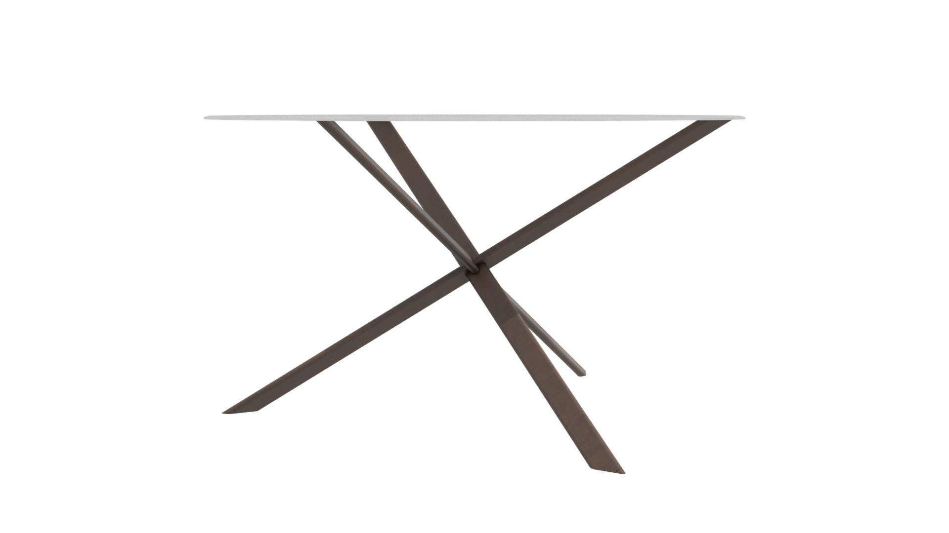 Stylish Round Glass Top Table - Professional 3D Model Render 11