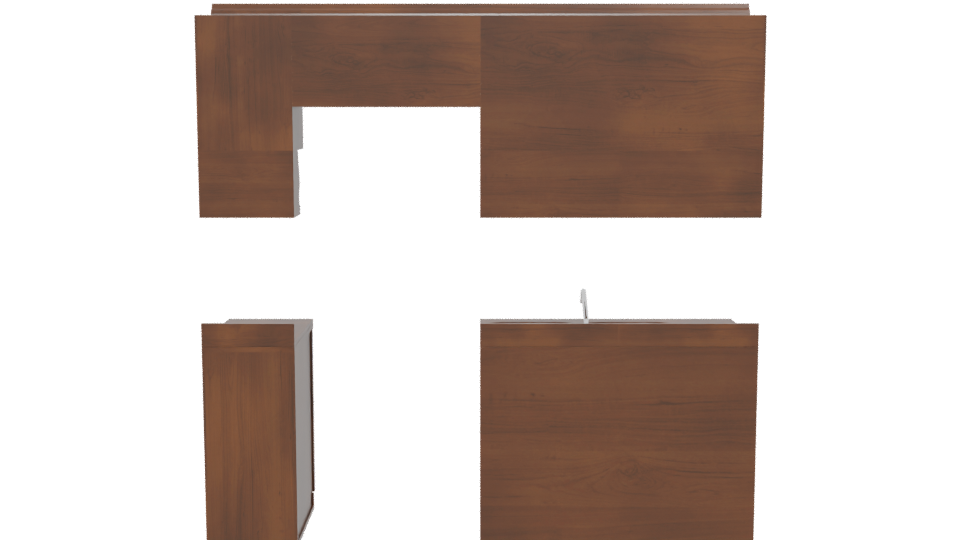 Elegant Kitchen Furniture Set 3D - Professional 3D Model Render 5