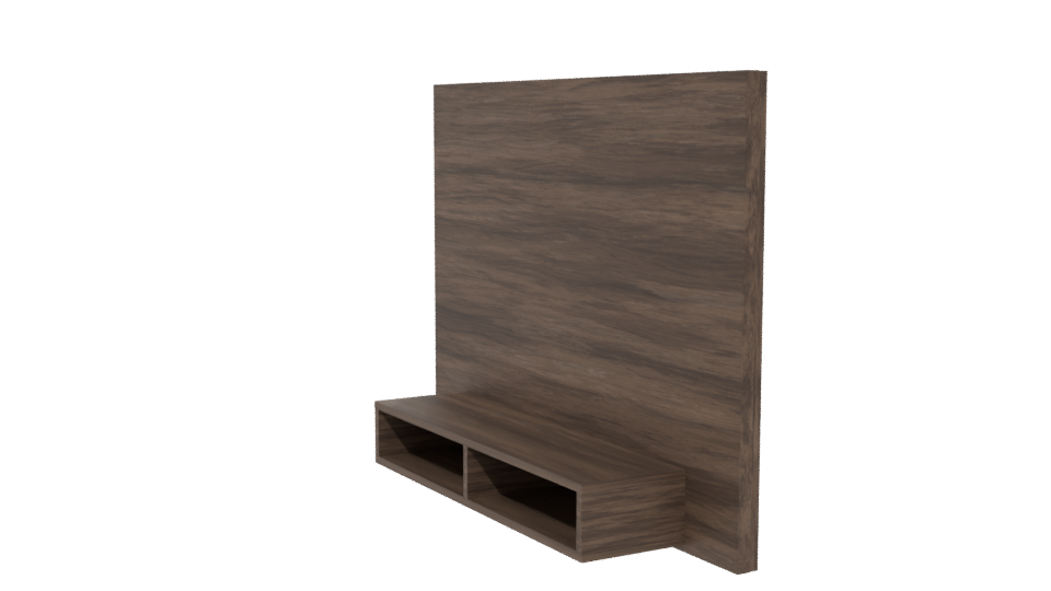 Stylish Wooden Media Unit 3D - Professional 3D Model Render 13
