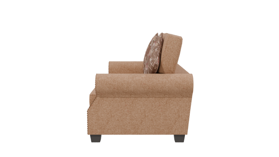 Stylish Sofa with Cushions - Professional 3D Model Render 2