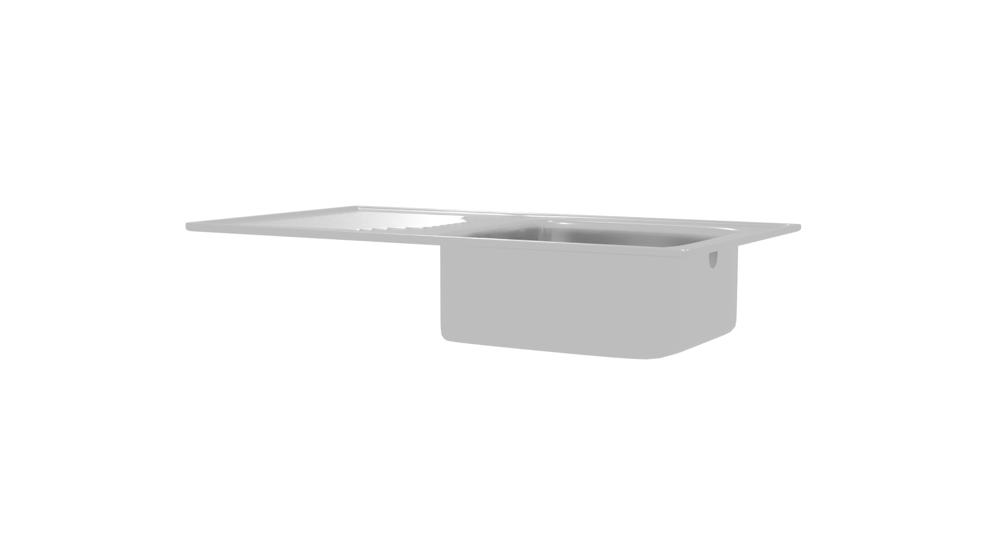 Stainless Steel Sink Model 42821494 - Professional 3D Model Render 6