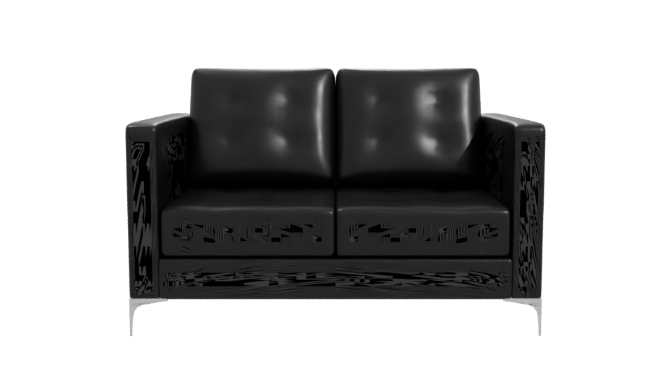 Stylish Blue Fabric Sofa 3D - Professional 3D Model Render 11